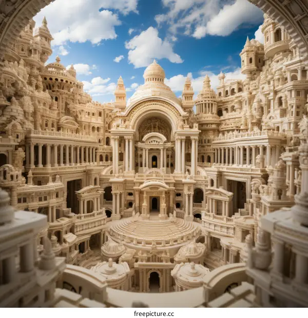 An illustration of a beautiful ancient Greek city