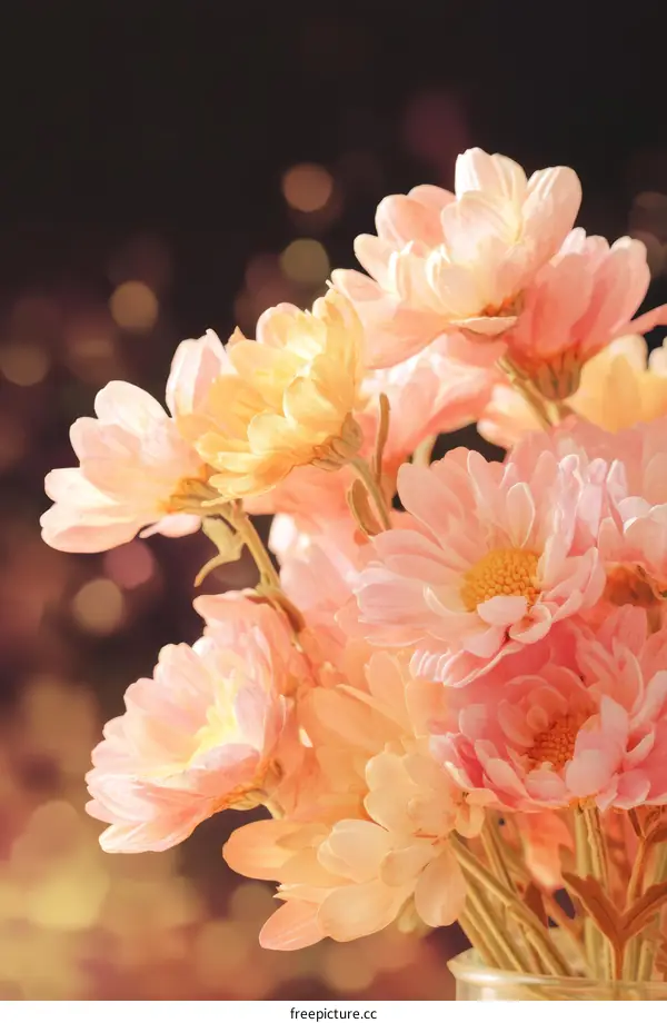 Beautiful Pastel Pink Chrysanthemum Bouquet