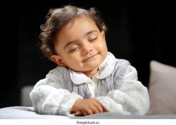 Adorable Baby Girl Sleeping peacefully