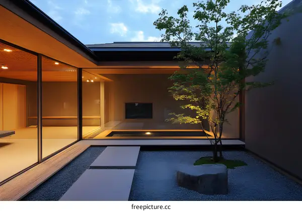 Modern Minimalist Japanese Garden Design