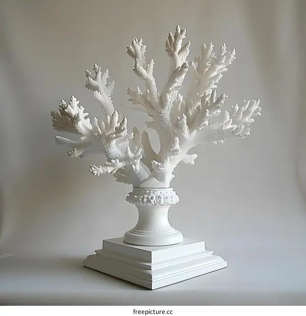 white coral sculpture