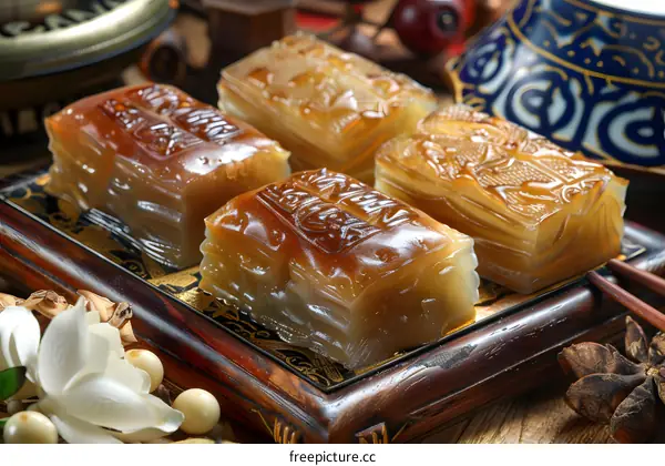 Traditional Chinese Dessert  Made With Agar Agar