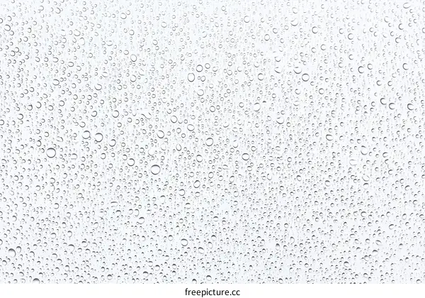 Water Droplets on a Transparent Surface