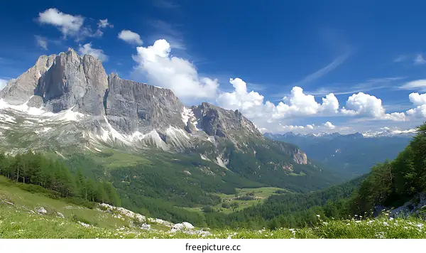 Majestic Mountain View in the Dolomites