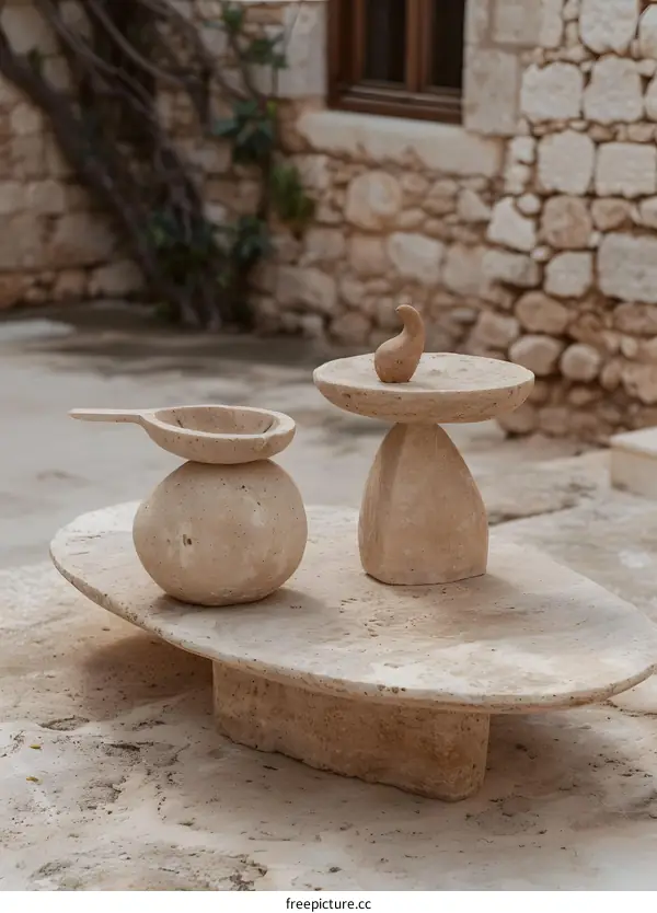 Stone Sculpture Abstract Modern Art