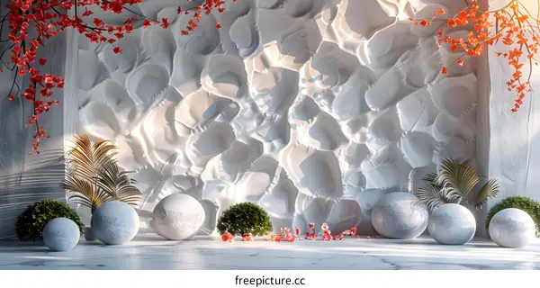 3D wall sculpture decorative painting background wall