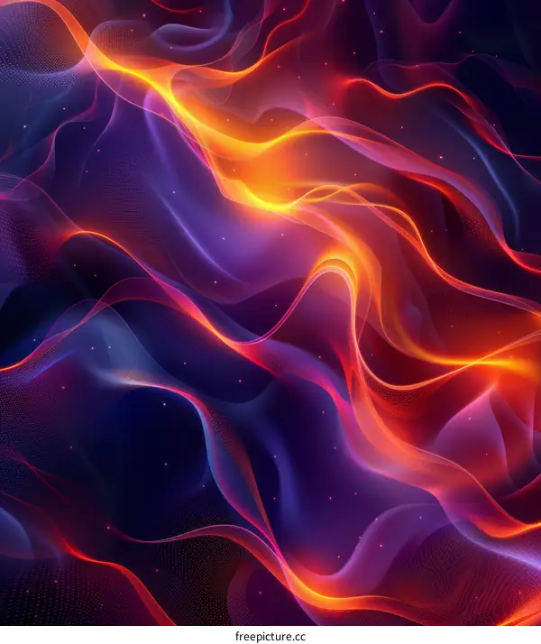Abstract Colorful Flowing Lines
