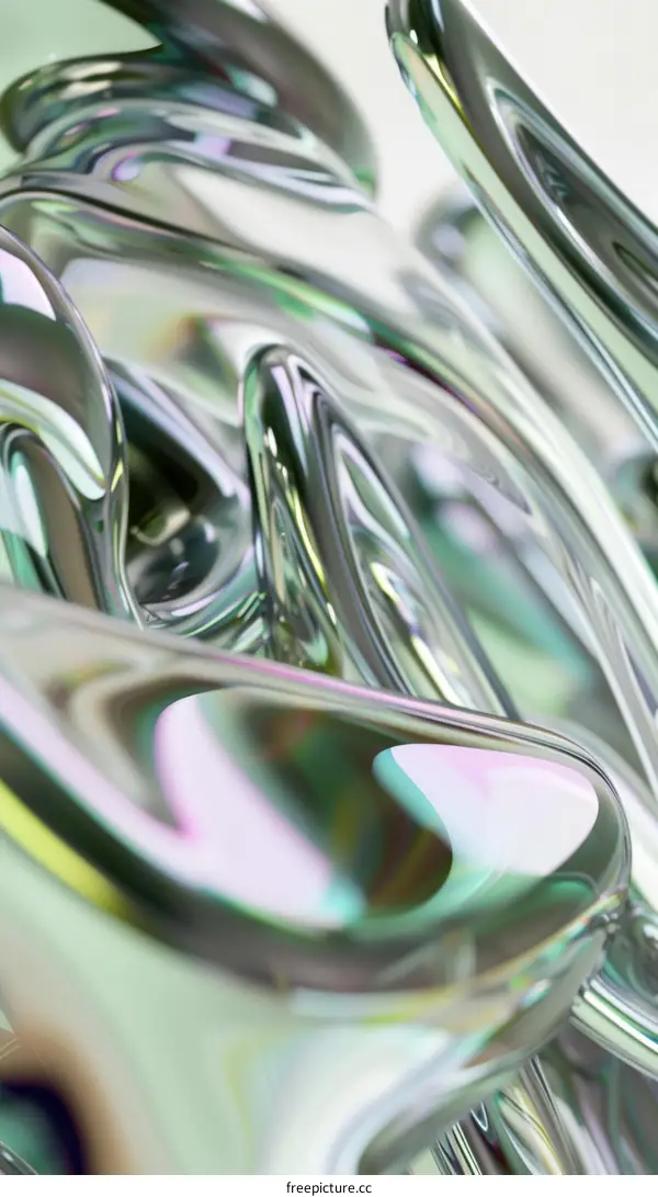 3D rendering of glassmorphism