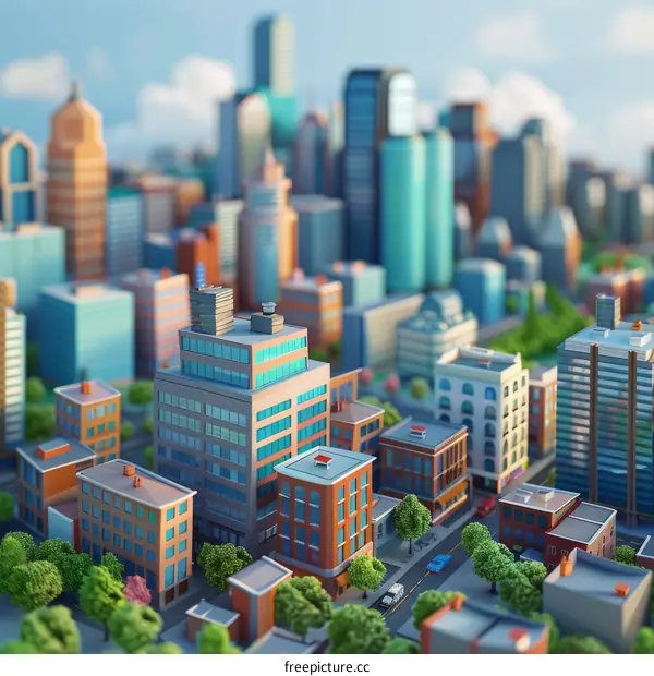 A Tiny City from Bird's Eye View