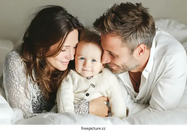 Family Bonding with a Baby