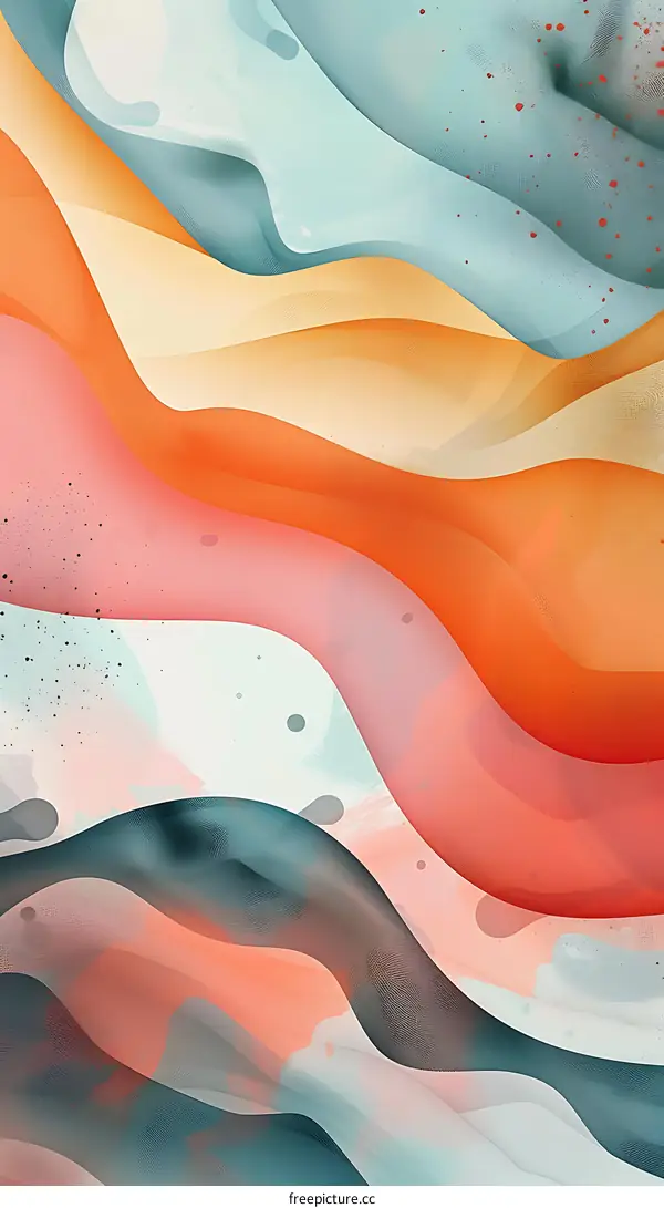Abstract Colorful Wavy Background Design