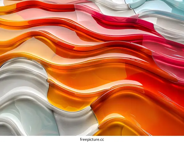 Colorful abstract waves