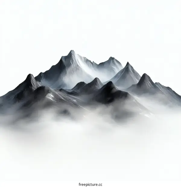 Misty Mountain Range Artwork