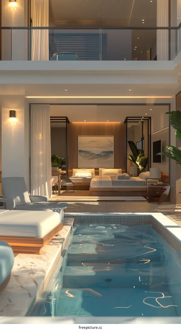 Luxury Modern Villa with Indoor-Outdoor Pool