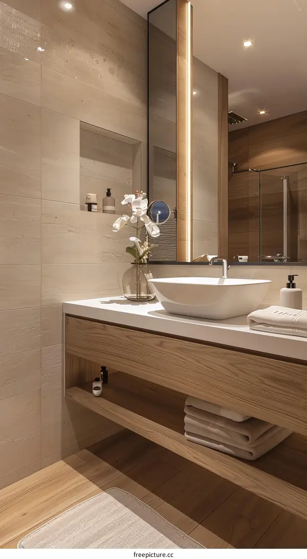 Modern Minimalist Bathroom Vanity Unit Design