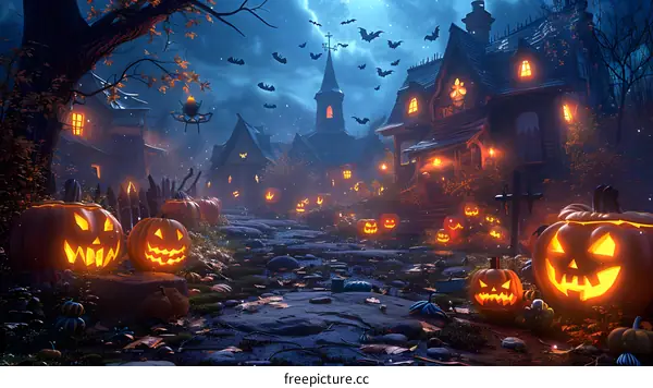 Halloween Pumpkin Town