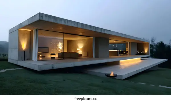 Modern Concrete House With Minimalist Design