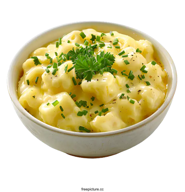 [Transparent Background PNG]Bowl of creamy potato salad