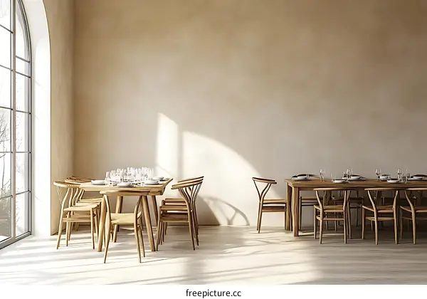 Modern Wooden Dining Room Interior Design