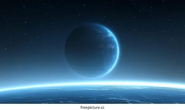 Cosmic Planet View from Outer Space