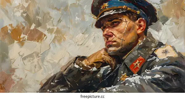 Portrait of a Soviet soldier