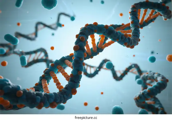 Double Helix Structure of DNA with Floating Nucleotides in Lab