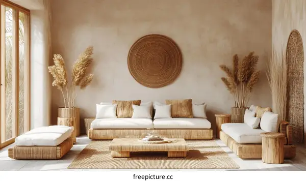 Bohemian Living Room Interior Design