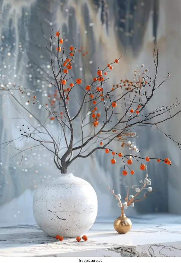 Autumnal Arrangement in a Vase