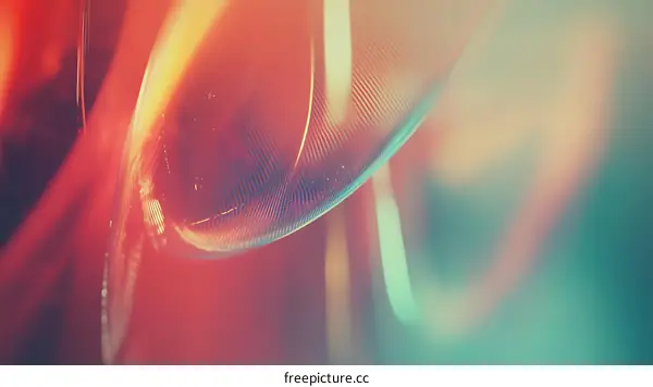 Abstract Colorful Feather Design