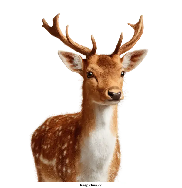 [Transparent Background PNG]Close-up Portrait of a Fawn