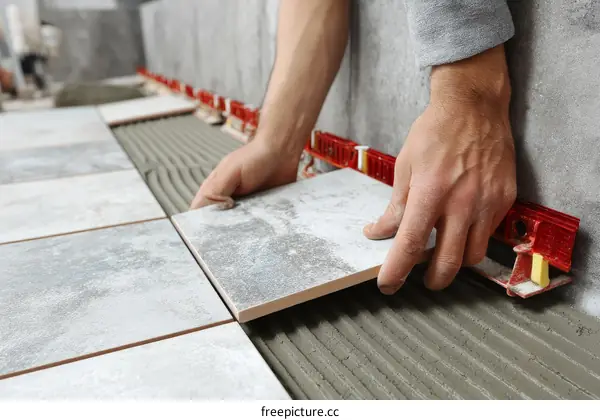 Tile Installation Process Detail