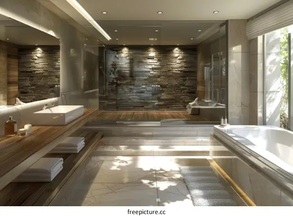 Modern Bathroom with Clean Lines and Minimalist Design