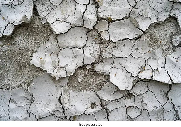 Cracked white paint texture