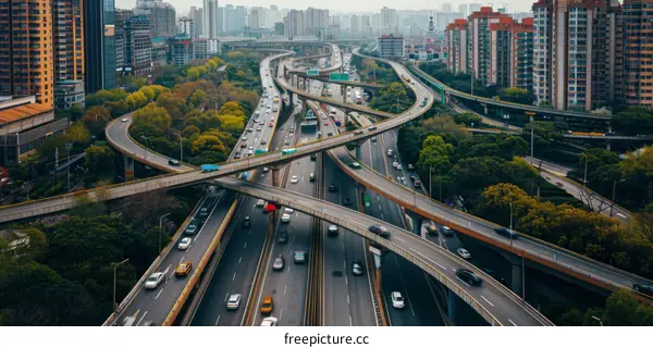 Multi-Level Urban Highway Interchange