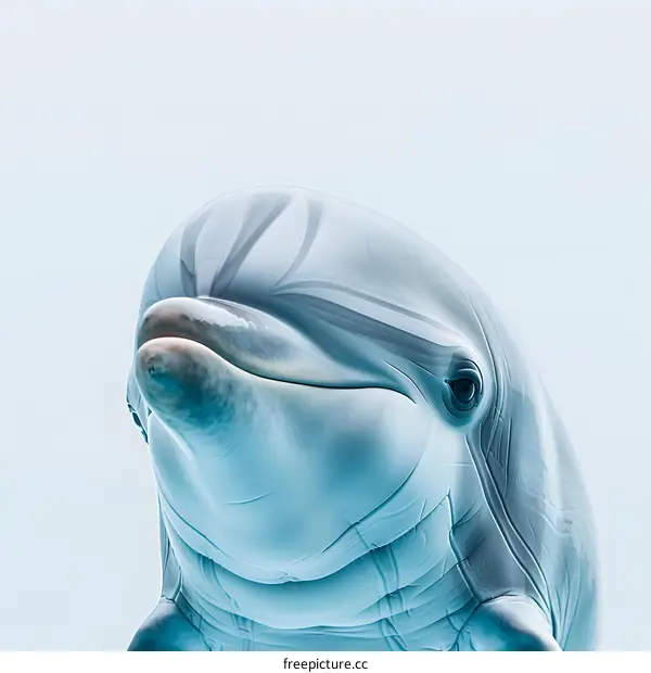 dolphin head close up