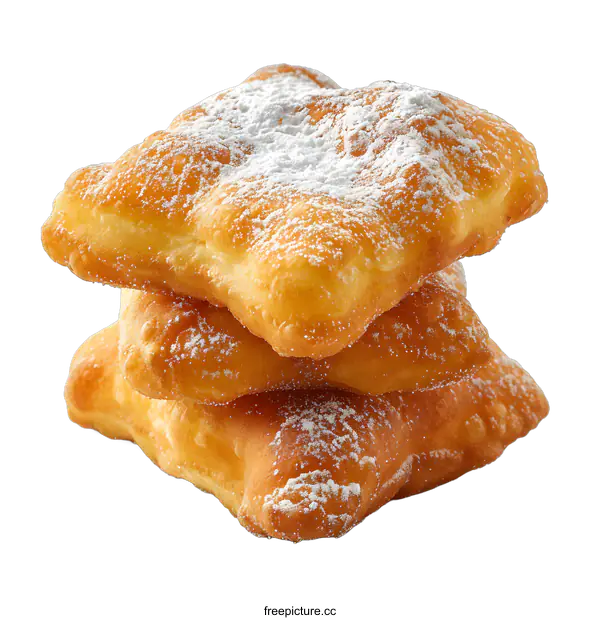 [Transparent Background PNG]Three fried dough pastry