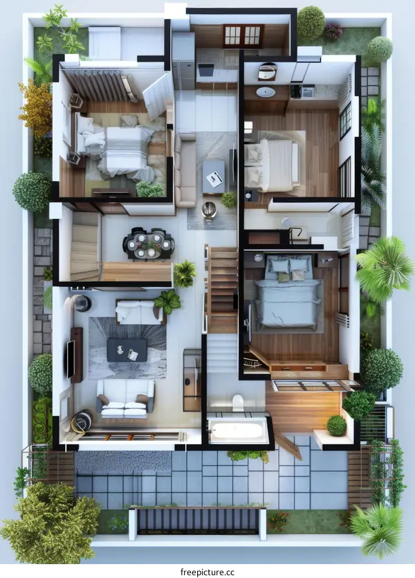 Modern House Floor Plan Design