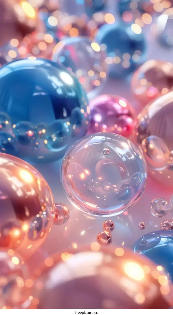 Abstract Colorful Bubbles Background Design