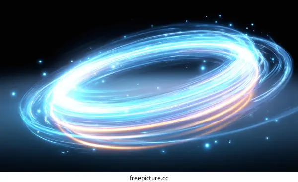 Abstract Light Circle Design