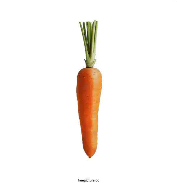 [Transparent Background PNG]Single carrot on a seamless background