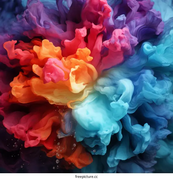 Colorful Smoke Explosion