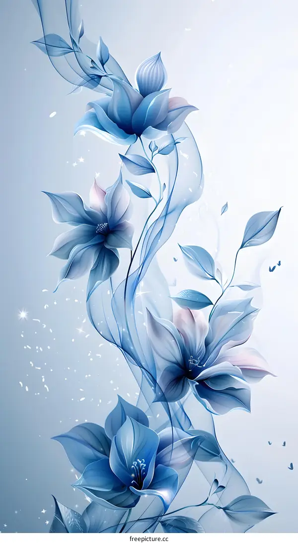Blue flowers