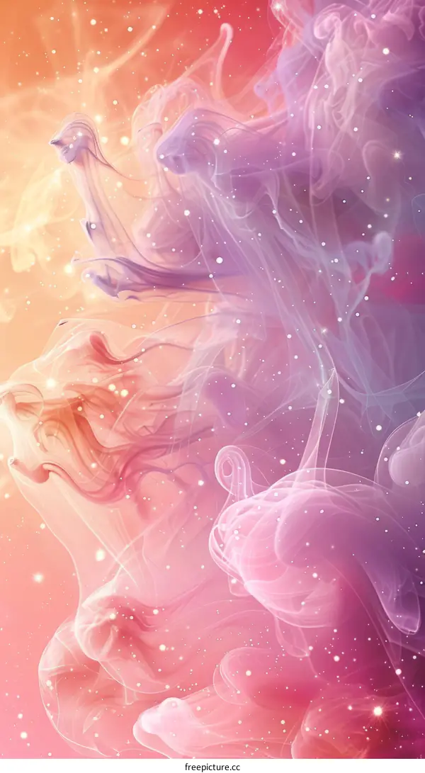 Vibrant Colorful Smoke Abstract Background