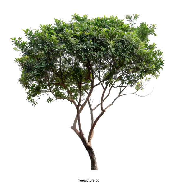 [Transparent Background PNG]Green Tree Isolated on White Background