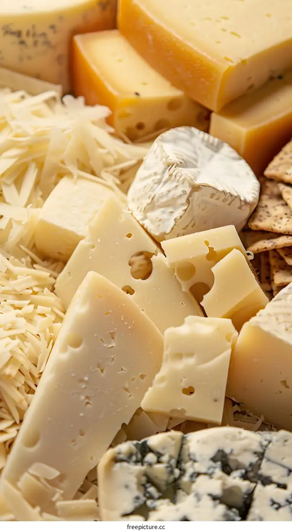 Assortment of Different Types of Cheese