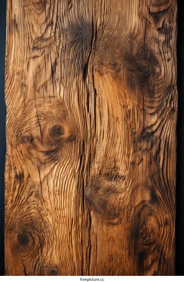 Rustic Distressed Wood Background with Cracks