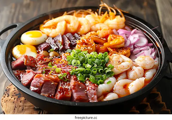 Spicy Shrimp and Beef Hot Pot