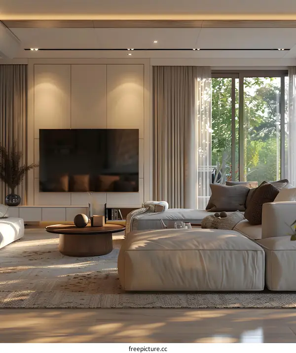 Modern minimalist living room