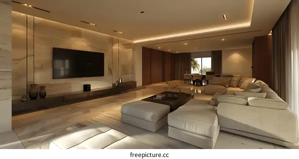 Bright and Airy Living Room Interior Design