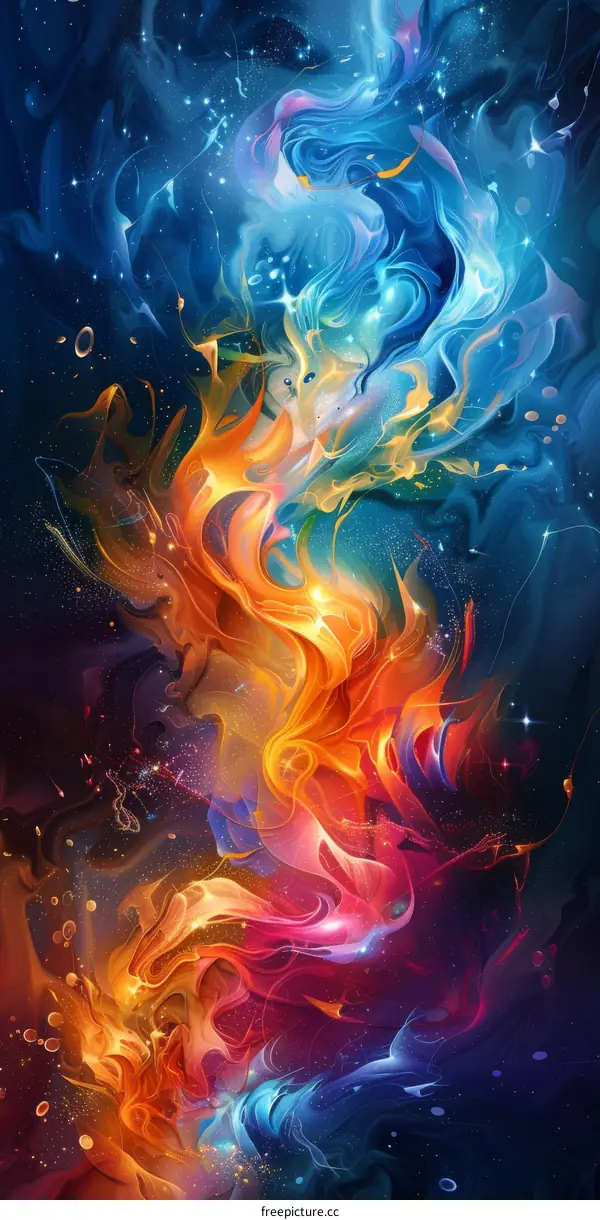 Fire and Ice: A Dramatic Convergence of Nature's Elements